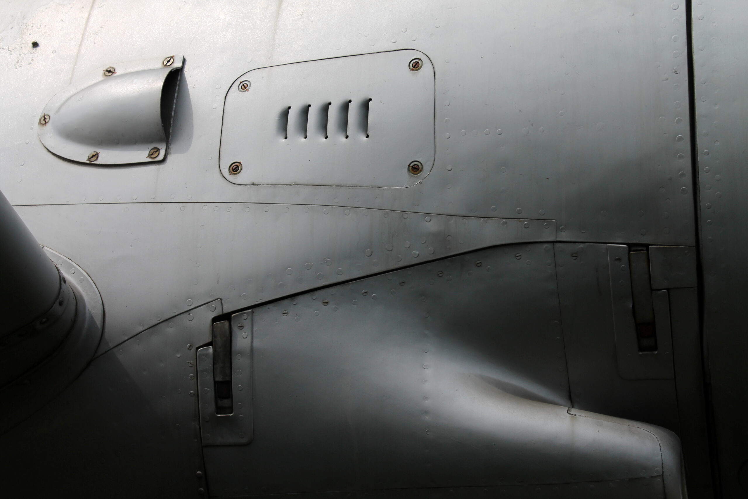 Rivets And Screws on aircraft